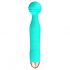 Cuties Mini Wand - rechargeable, waterproof massage vibrator (green) 