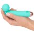 Cuties Mini Wand - rechargeable, waterproof massage vibrator (green) 