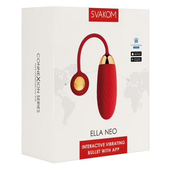 Svakom Ella Neo - Smart Vibrating Egg (Red) 