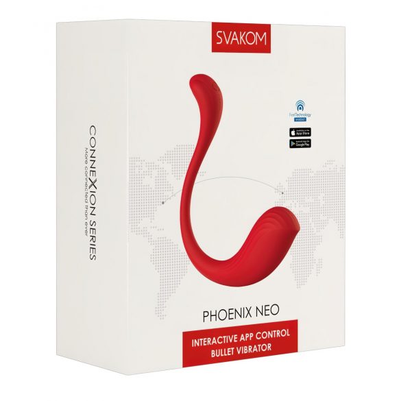 Svakom Phoenix Neo - Smart Vibrating Egg (Red) 