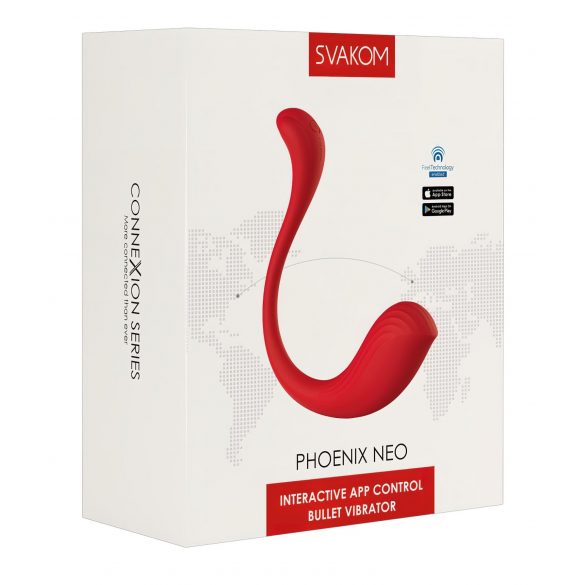 Svakom Phoenix Neo - smart vibrating egg (red)