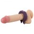 Couples Choice - Rechargeable Dual Motor Penis Ring (Purple) 