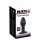 Black Velvet Twist - rechargeable silicone anal vibrator (black)