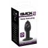 Black Velvet Twist - Rechargeable Silicone Anal Vibrator (Black) 