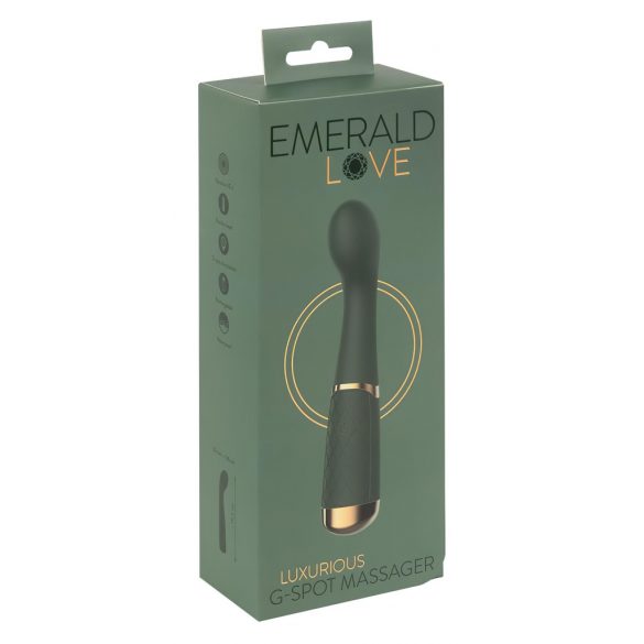 Emerald Love - Rechargeable, Waterproof G-spot Vibrator (Green) 