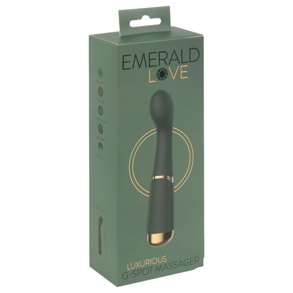 Emerald Love - Rechargeable, Waterproof G-spot Vibrator (Green) 