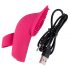 SMILE Licking - Air Wave-Tongue Finger Vibrator (Pink)