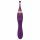 Javida - 2-in-1 Rechargeable Clitoral Stimulator and Vibrator Set (Purple)