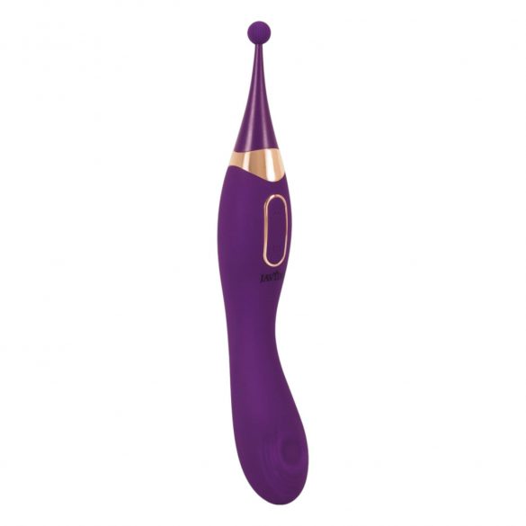 Javida - 2in1 Rechargeable Clitoral Stimulator and Vibrator Set (Purple) 