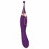 Javida - 2in1 Rechargeable Clitoral Stimulator and Vibrator Set (Purple) 