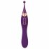 Javida - 2in1 Rechargeable Clitoral Stimulator and Vibrator Set (Purple) 