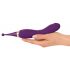 Javida - 2in1 Rechargeable Clitoral Stimulator and Vibrator Set (Purple) 