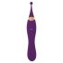 Javida - 2in1 Rechargeable Clitoral Stimulator and Vibrator Set (Purple) 