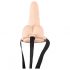 You2Toys Strap-on - Rechargeable Hollow Vibrator (Natural) 