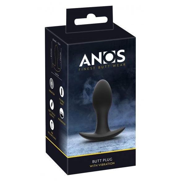 ANOS - Rechargeable, Waterproof Prostate Vibrator (Black) 