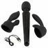 Ya Clit Wand - Rechargeable Massage Vibrator Set (Black) 