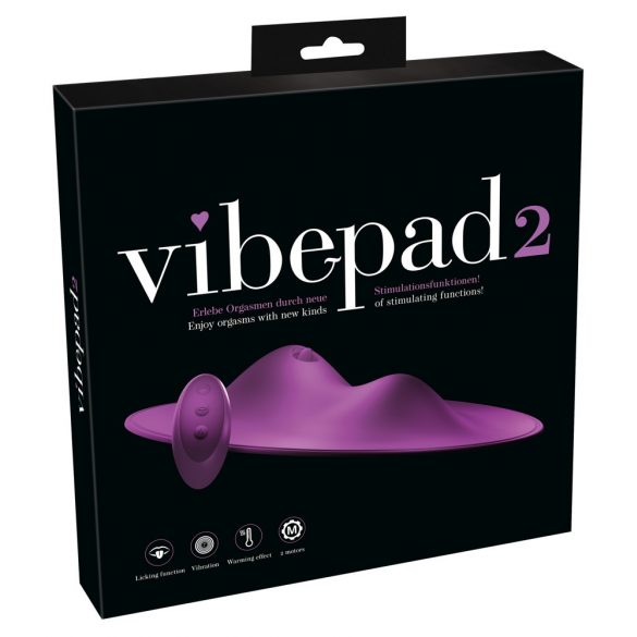 VibePad 2 - Rechargeable, Wireless Licking Vibrator (Purple) 