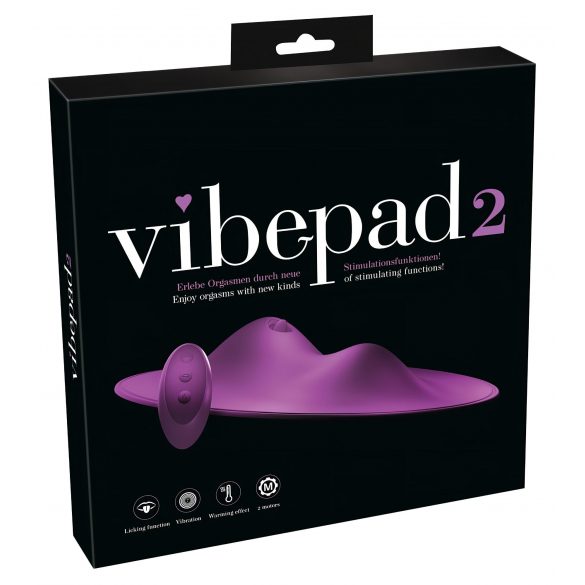 VibePad 2 - Rechargeable, Wireless Licking Vibrator (Purple) 