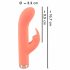 You2Toys Peachy! Mini Rabbit - Rechargeable Bunny Vibrator (Peach) 