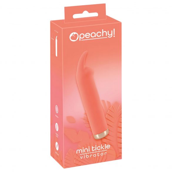 Peachy! Mini Bunny - Rechargeable Bunny Clitoral Vibrator (Peach) 