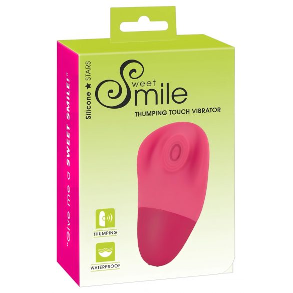 SMILE Thumping Touch - Rechargeable, Pulsating Clitoral Vibrator (Pink) 