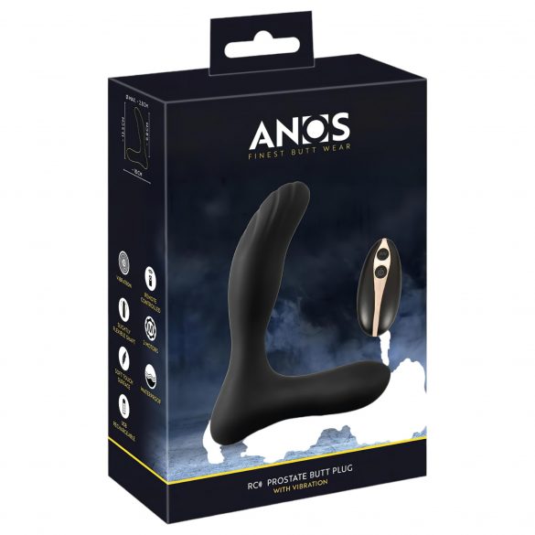 ANOS RC - Rechargeable Wireless Prostate Vibrator (Black) 