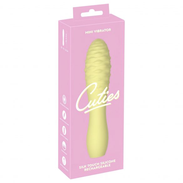 Cuties Mini 3 - Rechargeable, Waterproof, Wand Vibrator (Yellow) 