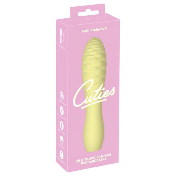 Cuties Mini 3 - Rechargeable, Waterproof, Mace Vibrator (Yellow)