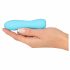 Cuties Mini 3 - Rechargeable, Waterproof, Ribbed Vibrator (Turquoise) 