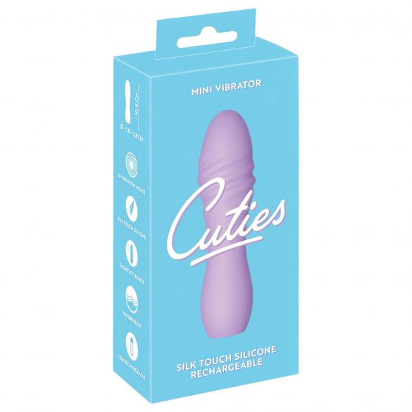 Cuties Mini 3 - Rechargeable, Waterproof, Spiral Vibrator (Purple) 