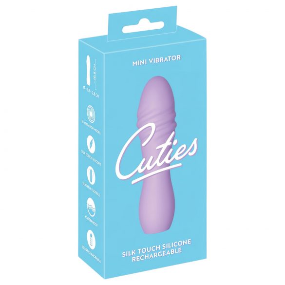 Cuties Mini 3 - rechargeable, waterproof, spiral vibrator (purple)