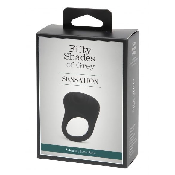 Fifty Shades of Grey Sensation - Vibrating Penis Ring (Black) 