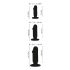 Anos Training Kit - Anal Dildo Set (3-Piece) - Black 