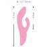 SMILE Nodding - Rechargeable, Clitoral Arm, Nodding Vibrator (Pink) 