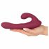 Javida - Radio-Controlled Rotating Clitoral Vibrator (Red) 