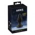 ANOS - Super Soft, Ribbed Anal Dildo - 5cm (Black) 