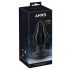 ANOS - Super Soft, Ribbed Anal Dildo - 7cm (Black) 