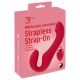 You2Toys Strapless - Rechargeable, Wireless, Strap-On Vibrator (Red) 