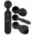 Couples Choice - Rechargeable Warming Massage Vibrator (Black) 