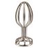 ANOS Metal Cage Steel Anal Dildo (Silver) 2.8cm 