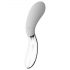 Liaison Curve - Battery Operated LED Vibrator (Transparent-White) 