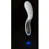 Liaison Curve - Battery Operated LED Vibrator (Transparent-White) 