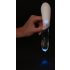 Liaison Curve - Battery Operated LED Vibrator (Transparent-White) 