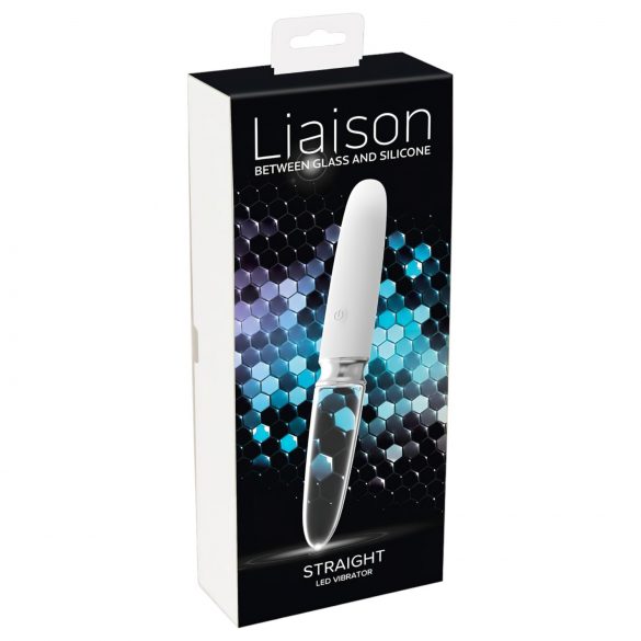 Liaison Straight - Rechargeable LED Vibrator (Translucent-White) 