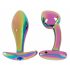 ANOS Metal Rainbow - Metal Anal Dildo Set (2-Piece) 