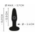 ANOS - Rechargeable Waterproof Anal Vibrator (Black) 