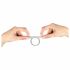 You2Toys - Metal Effect Dual Silicone Cock and Ball Ring (Silver) 