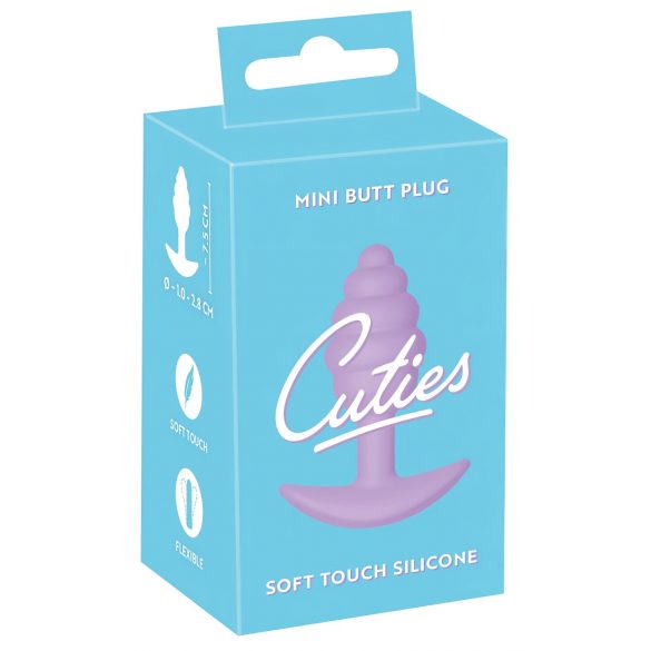 Cuties Mini Butt Plug - Silicone Anal Plug - Purple (2.8cm)