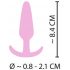 Cuties Mini Butt Plug - Silicone Anal Dildo - Pink (2.1cm) 