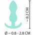 Cuties Mini Butt Plug - Silicone Anal Dildo - Mint (0.9in) 